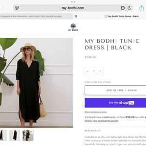 MY BODHI LINEN TUNIC DRESS